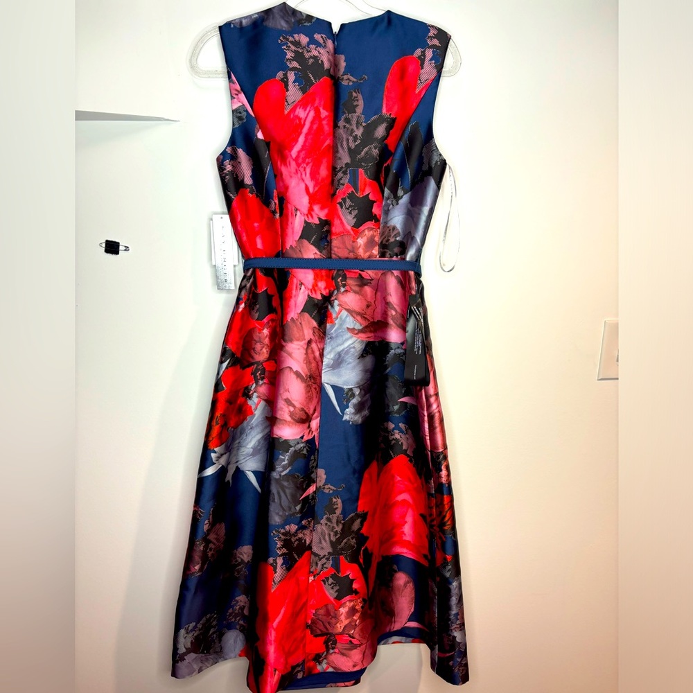 Ink and light plum A line dress from Nordstrom